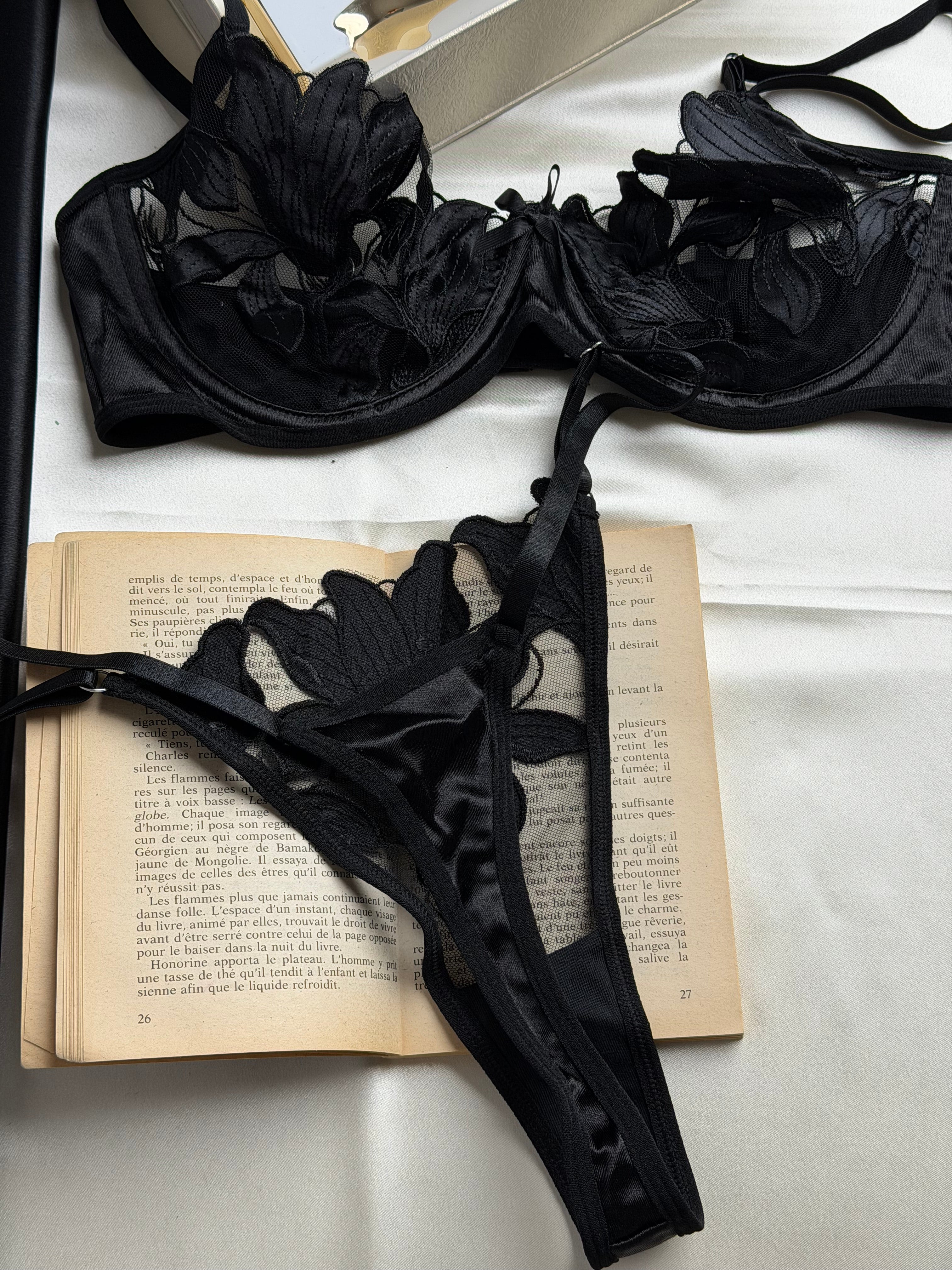 Ensemble de lingerie fine noir